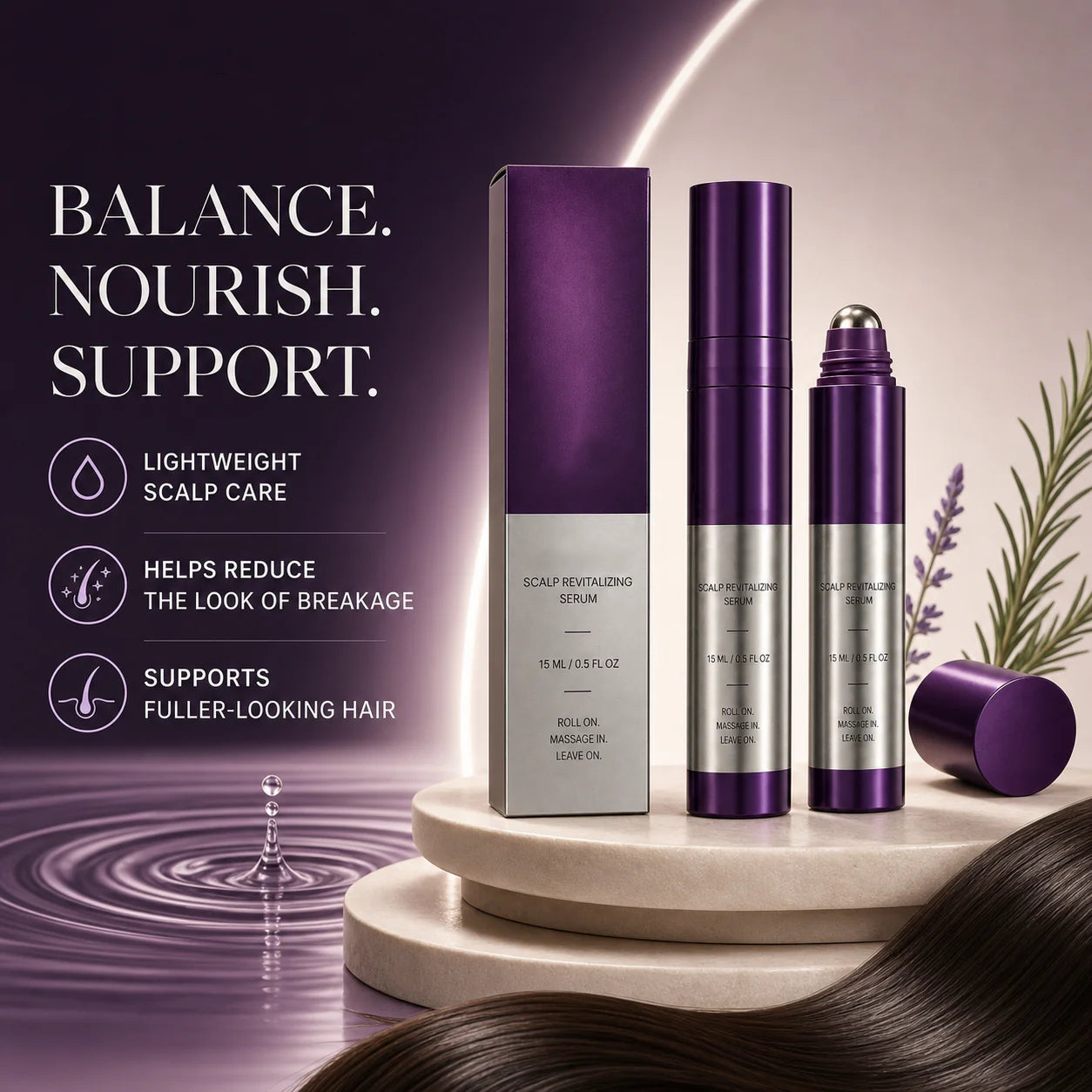 🌿Grow Fuller-Looking Hair from the Root ✨