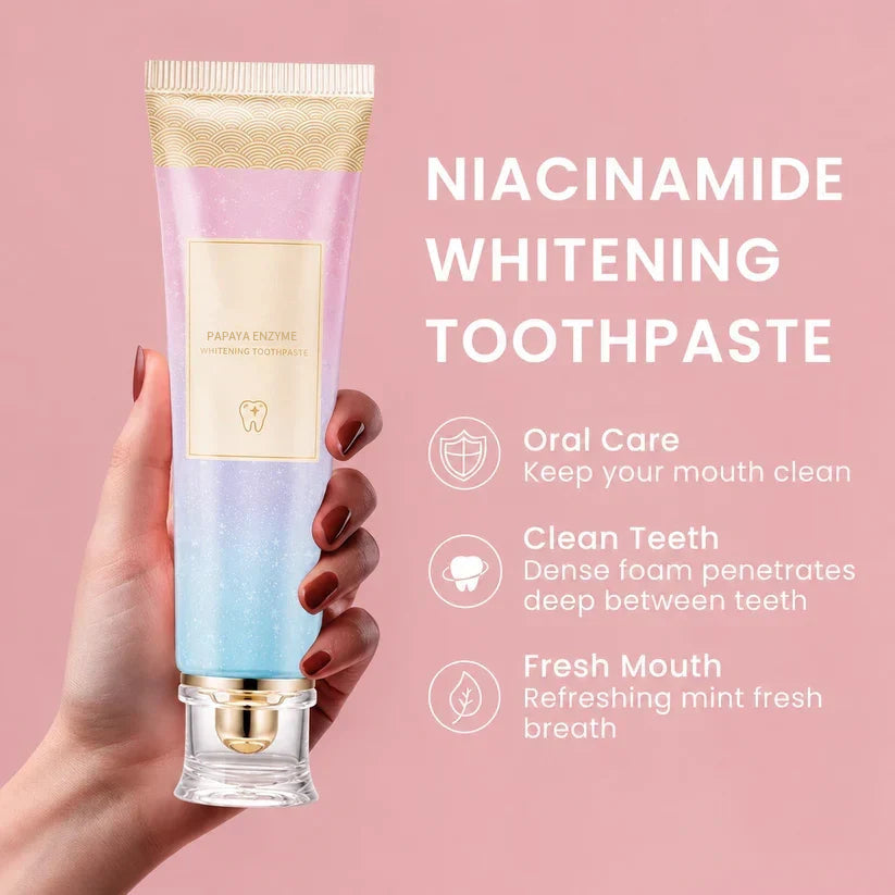 Triple Fluoride-Free Whitening Papaya Enzyme Toothpaste